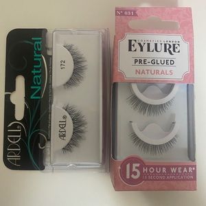 Arden + Eylure pre-glued natural lashes.
